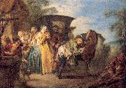 Pater, Jean-Baptiste The Poet Roquebrune Breaks his Garter Spain oil painting artist